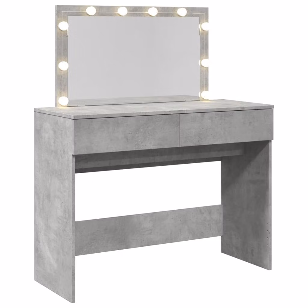 Toeletta con LED Grigio Cemento 100x40x120 cm