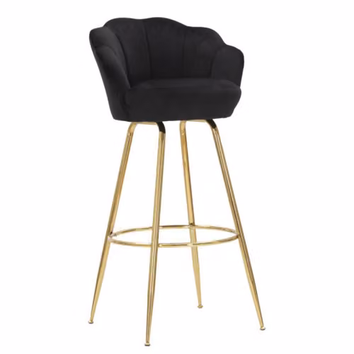 Sgabelli Alti SGABELLO BAR VIENNA NERO CM 55X53X110 Mauro Ferretti