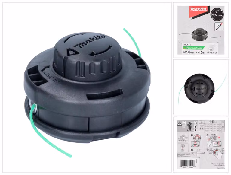 Testa a filettatura espressa Makita 4" - 2,0 mm - M8 x 1,25 LH