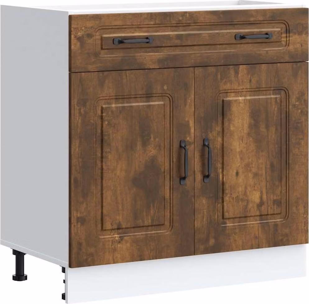 Base da Cucina Kalmar Rovere Fumo in Legno Multistrato