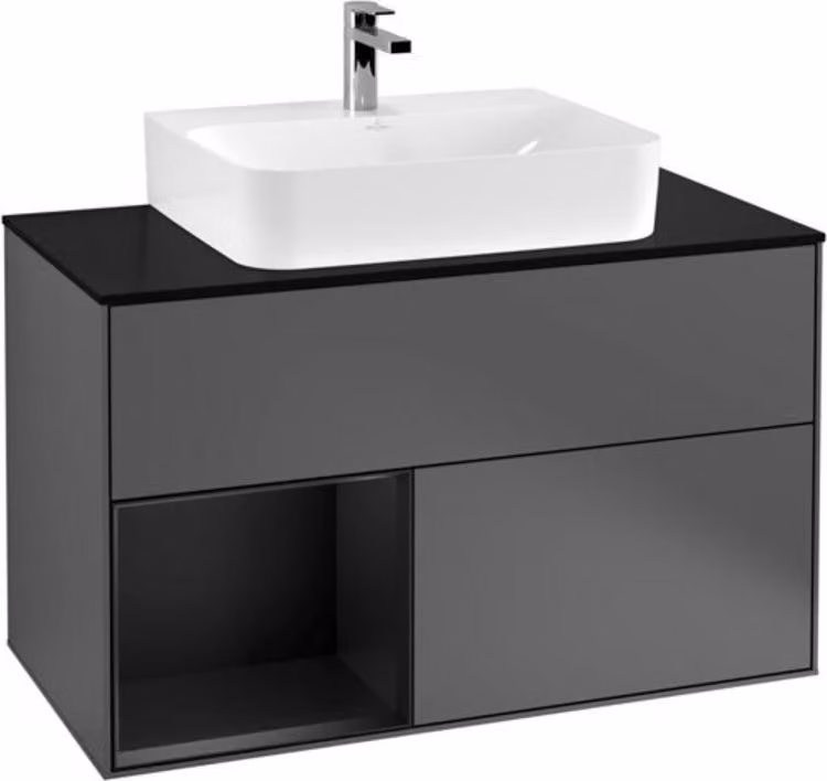 Villeroy & Boch V&B FINION mobile lavabo 1000x603x501 Abdpl bl Reg bl ma/anth ma