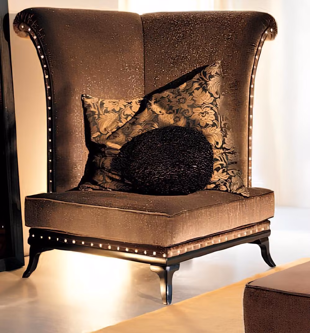 Möbel Einrichtung Einsitzer Relax Club Lehn Luxus Sessel Design Stuhl Hotel
