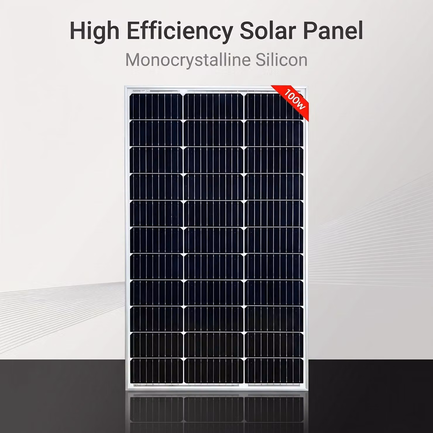 Pannelli solari, 2 pezzi, 100W - Alta efficienza, 100 Watt - Silicio monocristallino
