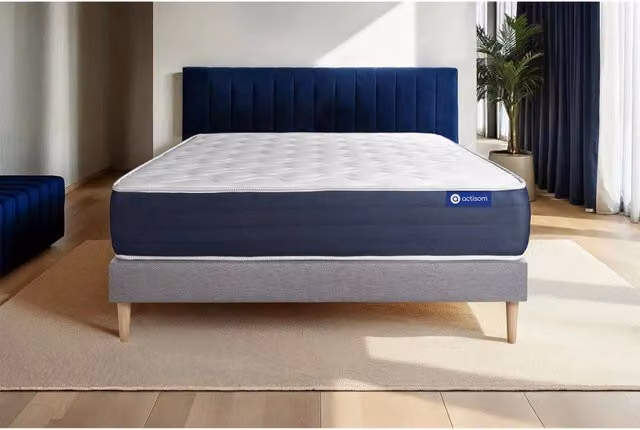 Kit rete e materasso matrimoniale Actiflex sleep 160x190cm - Spessore : 22cm - Molle insacchettate e memory foam - Bilanciato -