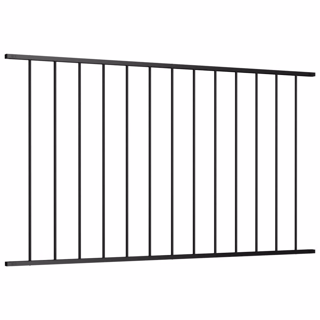 Vidaxl HEK Pannello 1,7x1,25 m Pulver -bezogenem Stahl schwarz