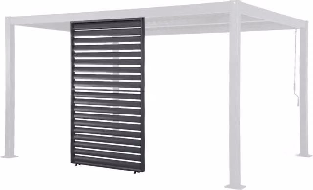 Persiana in alluminio Sweeek per pergola bioclimatica, colore antracite, L: 130 cm