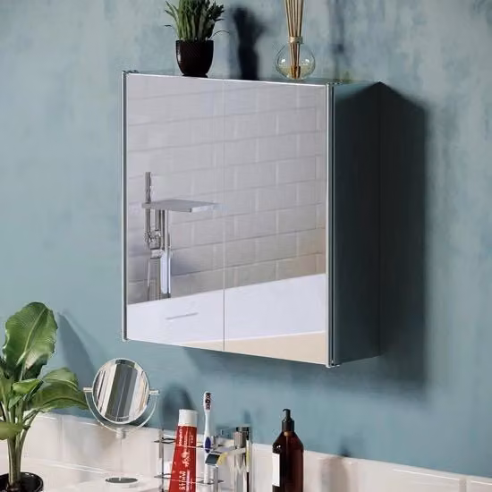 Cassettone per Bagno a Parete per Doppia Porta