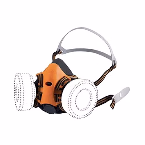KAPRIOL Maschera Twin Fly Filtrante in Silicone Taglia Unica Standard