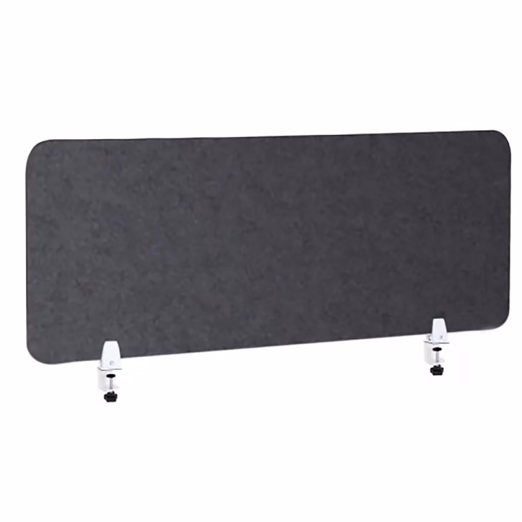 Pannello Fonoassorbente da Banco GIORDANOSHOP in Polistirolo Antracite L: 100 cm, P: 45 cm con Coppia di Morsetti Regolabili – 2
