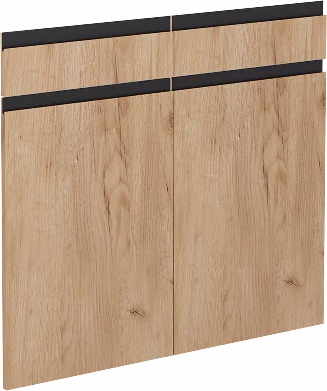 Frontale cucina Vicco R-Line Rovere dorato 79.2 x 70.8 cm frontale del mobile per mobile base con cassetti, Model 39525