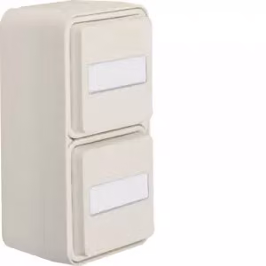 Berker 47703552 Presa SCHUKO doppia verticale con coperchio ribaltabile AP Berker W.1 bianco polare opaco