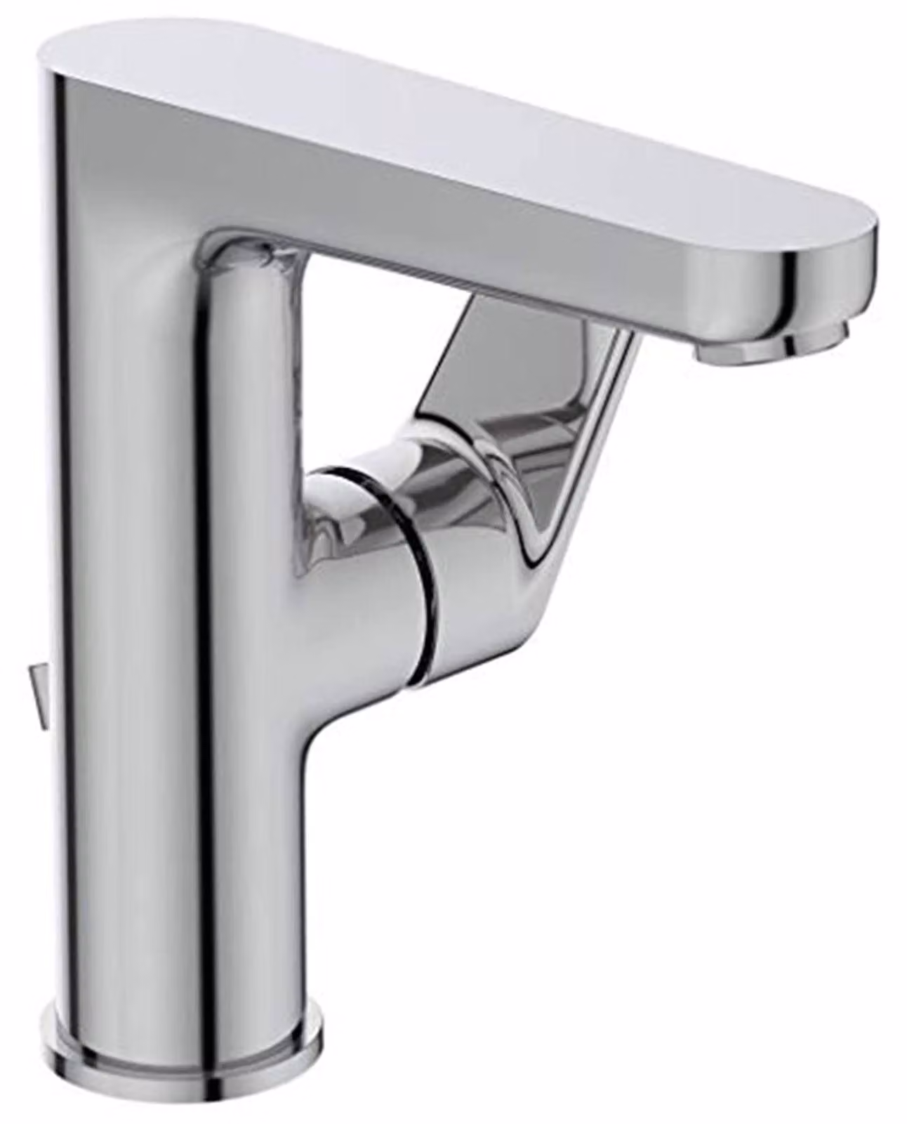 Miscelatore per lavabo Cerafine O, cromo, monoblocco, con gruppo di scarico