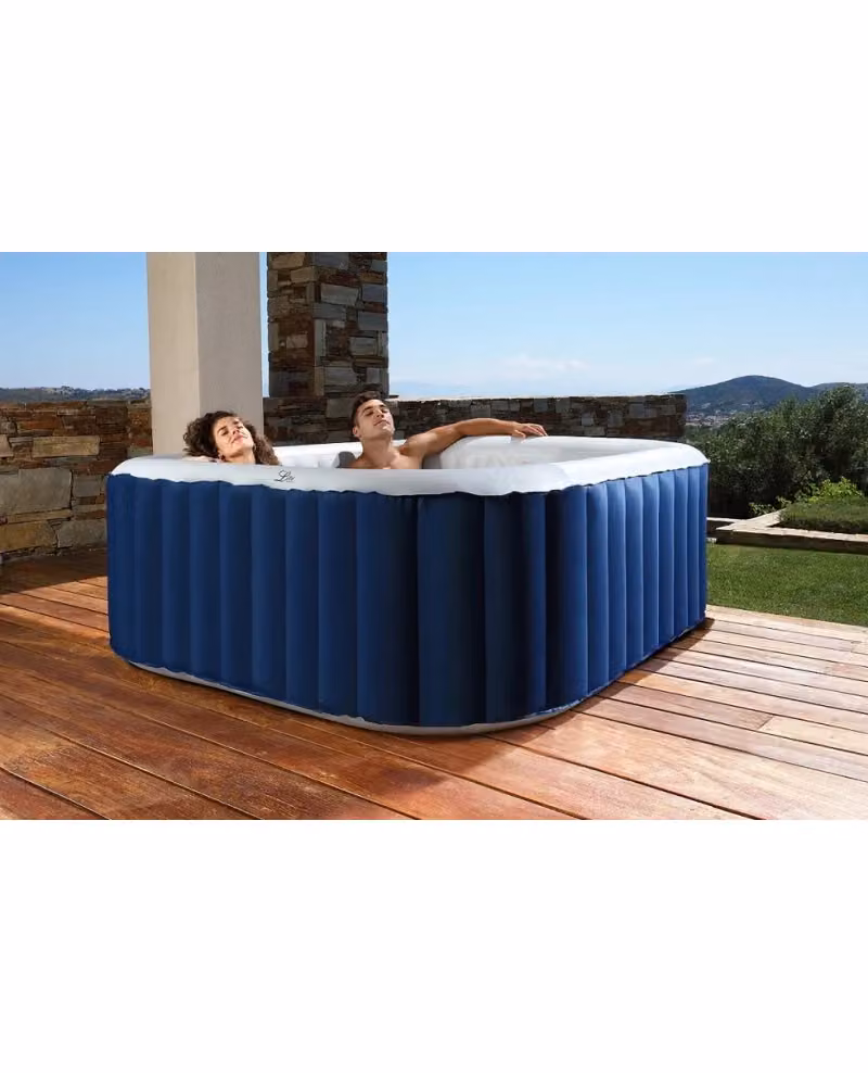 Minipiscina SPA gonfiabile Mspa Lite con idromassaggio, modello rotondo in PVC blu, diametro 185 cm – 2