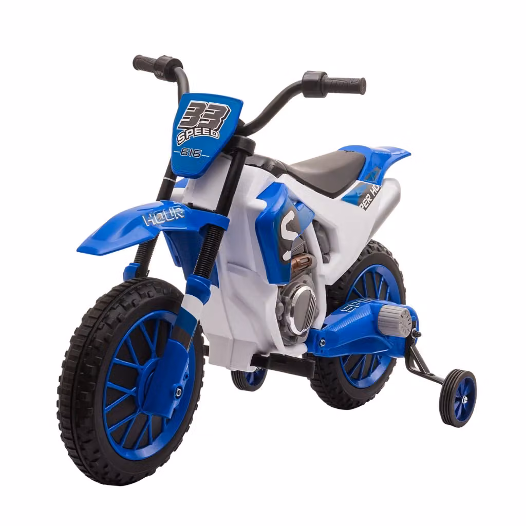 Moto da Cross Elettrica per Bambini Zephmum Blu L/P/H: 106.5 x 51.5 x 68 cm – 2