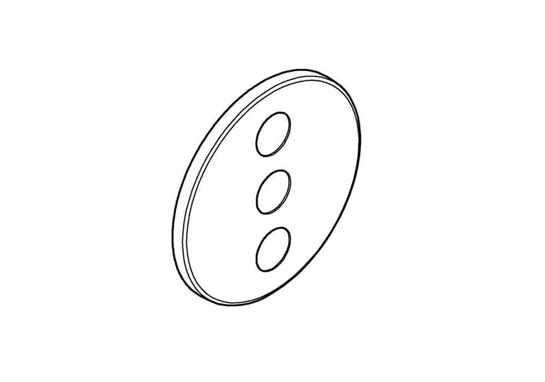 Rosetta SmartControl rund, per SmartControl chrom rund