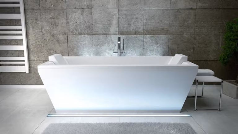 Luxus Badewanne Rechteckige Freistehende Wanne Badezimmer Wannen Acryl Weiß