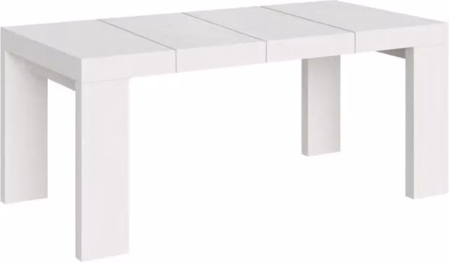 Tavolo allungabile moderno Itamoby Roxell Premium colore bianco frassino L/P: 140/400 x 90 cm