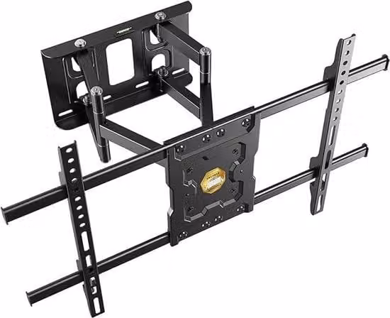 TV-muurbeugel per VESA 600x400 per schermo da 40-65 pollici, rotativo e inclinabile, per schermi piani e curvi, per montaggio a parete fino a 50 kg.
