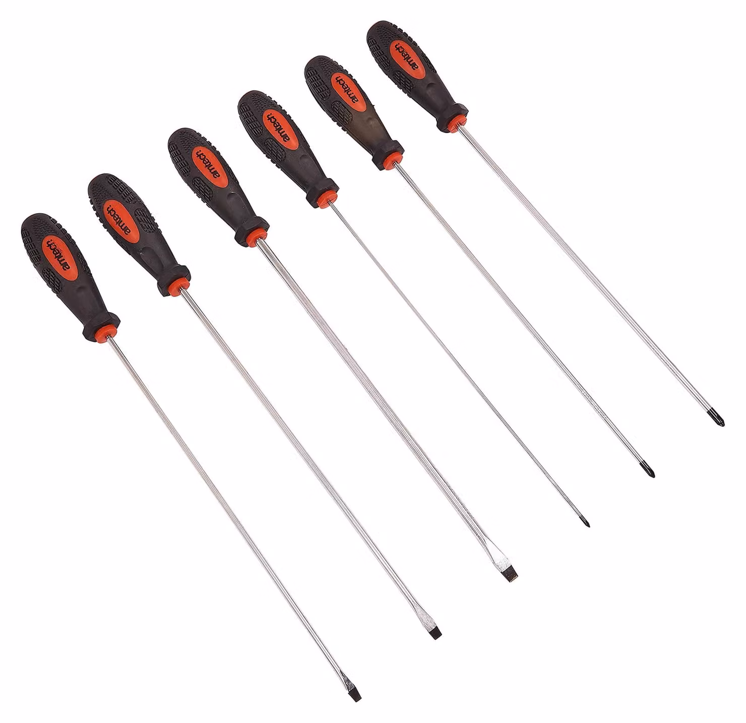 Set di cacciaviti Am-Tech (a lama lunga), 6 pezzi