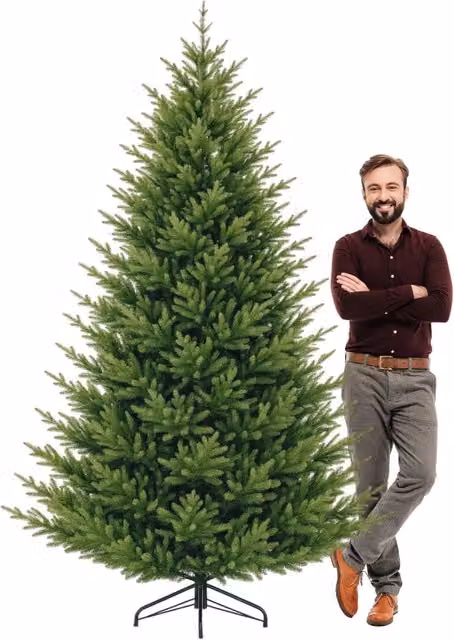 Rockefeller - Albero di Natale effetto realistico in PE e PVC ø208x270H, 4664 Punte