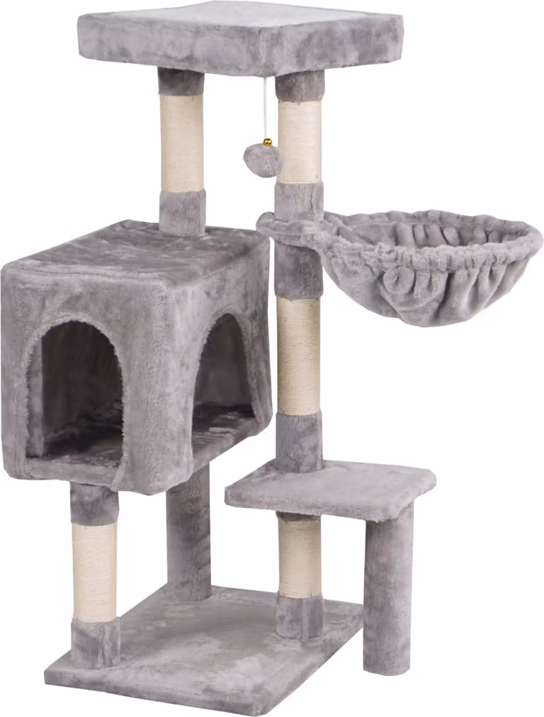 Aga Tiragraffi per gatti 36x45x90 cm Grigio