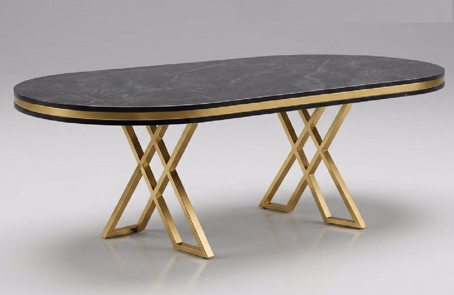 Esstisch modern schwarz bequem praktisch Esszimmer oval komfortabel