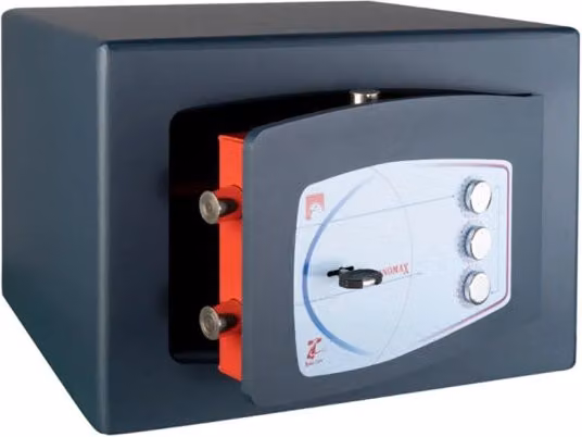 Cassaforte a mobile Technomax GMD/4 in acciaio con apertura a chiave e combinazione e porta da 10 mm – 1