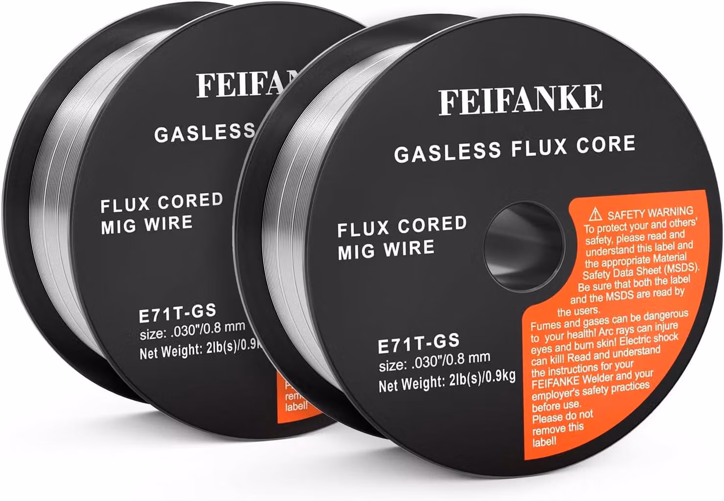Filo di saldatura senza gas, diametro 0,8 mm, peso 2 kg, per saldatura MIG/MAG