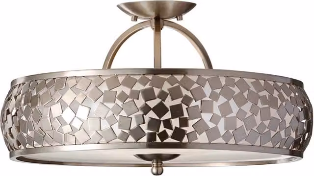 Lampada a Soffitto 4 Luci Rama In Acciaio Nero A Bracci E Sfere In Vetro Opalino