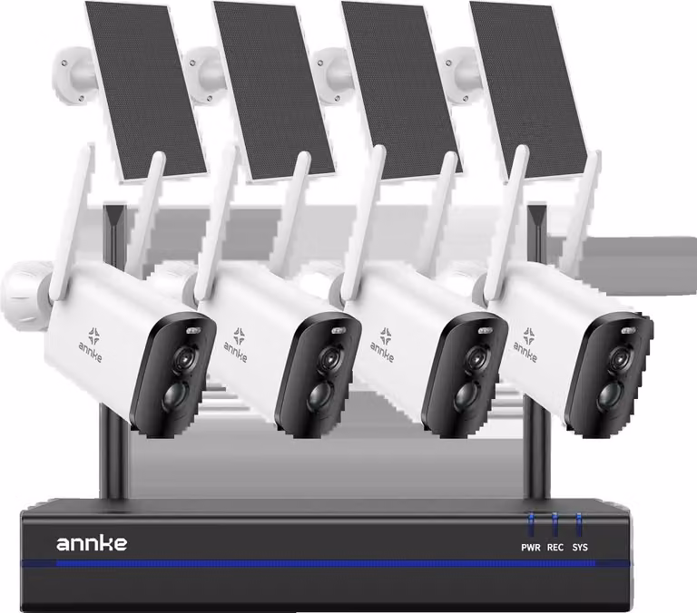 Sistema di sicurezza video, risoluzione 4MP, capacità di visione notturna, 16CH 4 telecamere, 4T