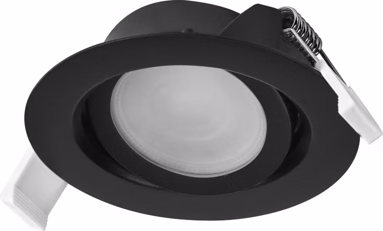 Set di faretti da incasso LED OSRAM CCT regolabili, nero, set da 3 faretti da soffitto con cambio colore, Click-CCT, 2700–6500K