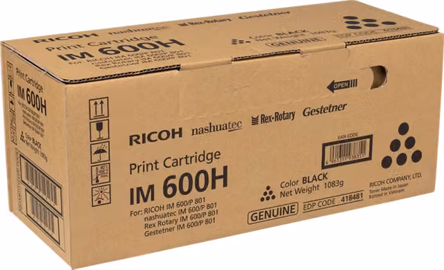 Ricoh 418481 cartuccia toner 1 pz Originale Nero