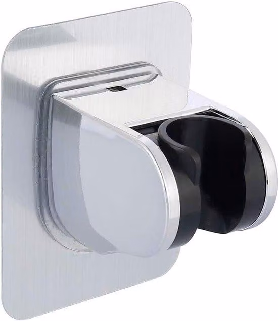 Supporto da parete per docce - autoadesivo - rimovibile - con inclinazione regolabile - impermeabile - robusto - montaggio in bagno - standard alberghiero