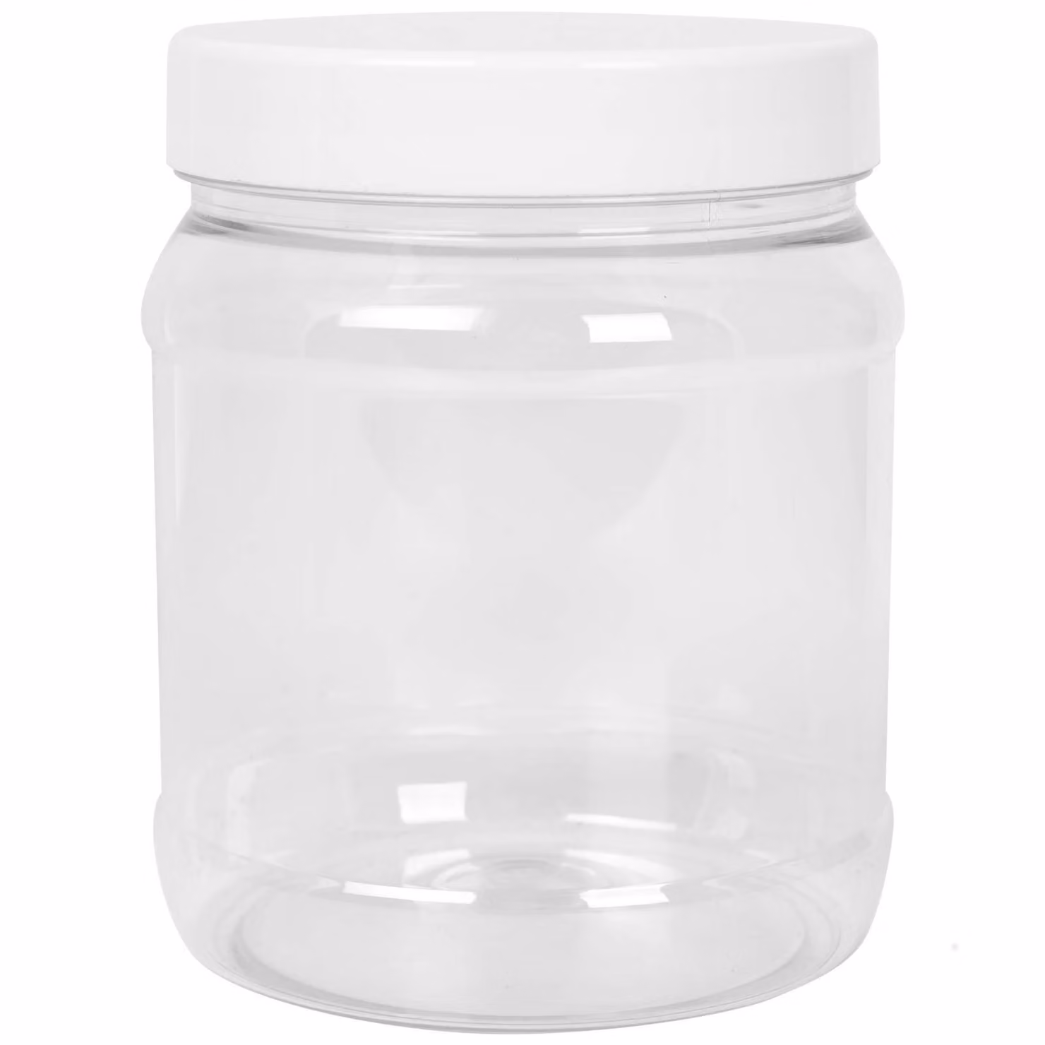 Barattolo rotondo con coperchio, filo 100/400, trasparente, 1000ml