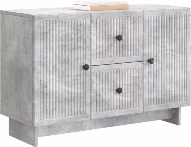 Credenza | Madia | Buffet da pranzo | Armadio da pranzo Grigio Cemento 89 x 34,5 x 60 cm Legno ingegnerizzato