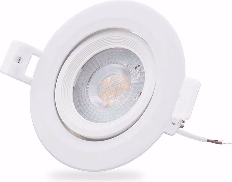 Faretto da incasso a LED - 5 W equivalenti a 35 W - 3000 K bianco caldo - orientabile - 230 V