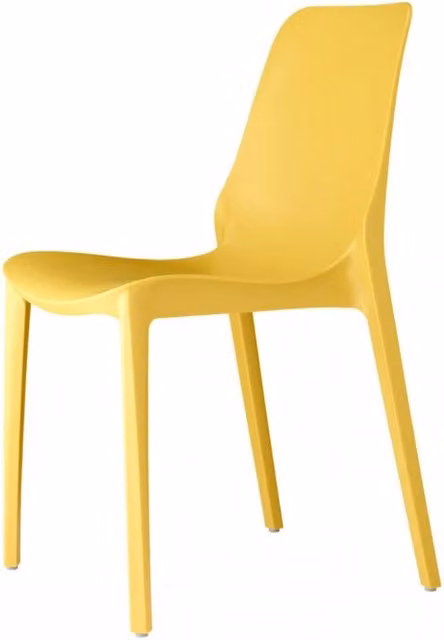 SET 6 SEDIE GINEVRA TECNOPOLIMERO SCAB DESIGN - Senape 22
