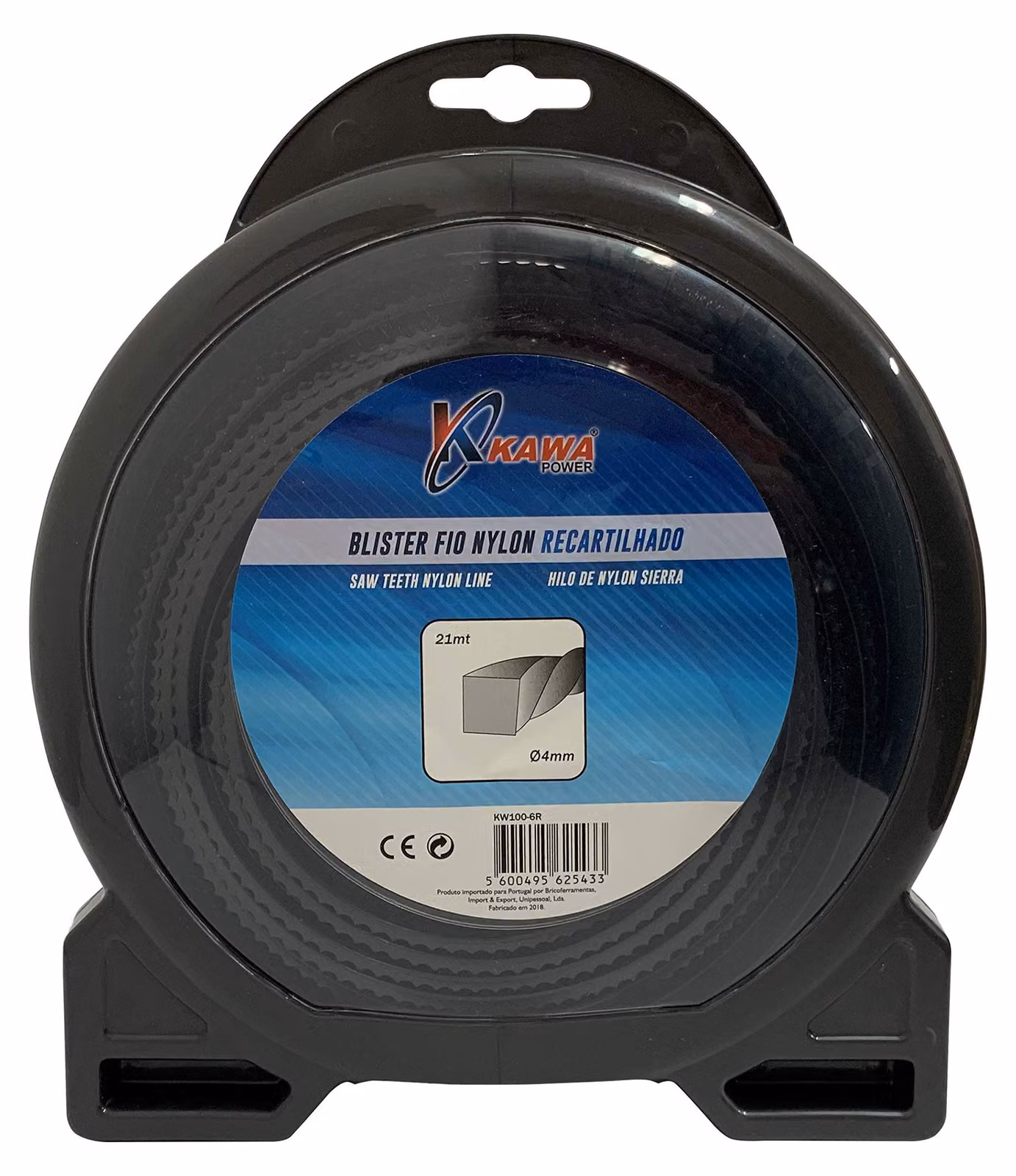 Filo di nylon per trimmer da giardino, diametro 4 mm, lunghezza 21 metri, intrecciato, per accessori da giardino