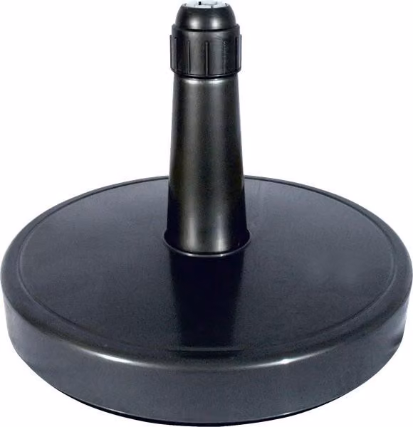Supporto per ombrellone - plastica - riempibile - 70-100 kg - antracite - Ø28-62 mm