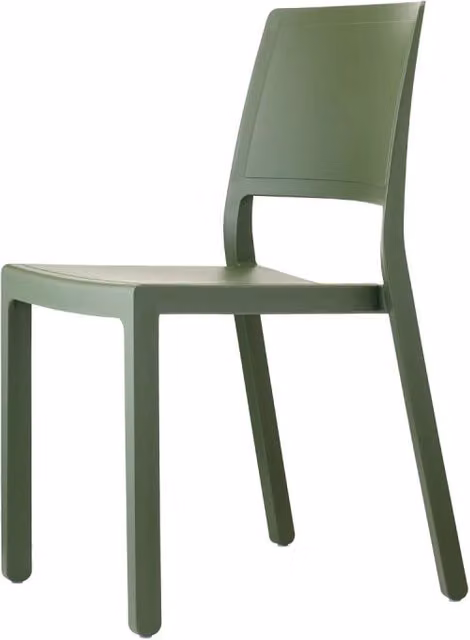 SET 6 SEDIE KATE TECNOPOLIMERO - Verde oliva 56