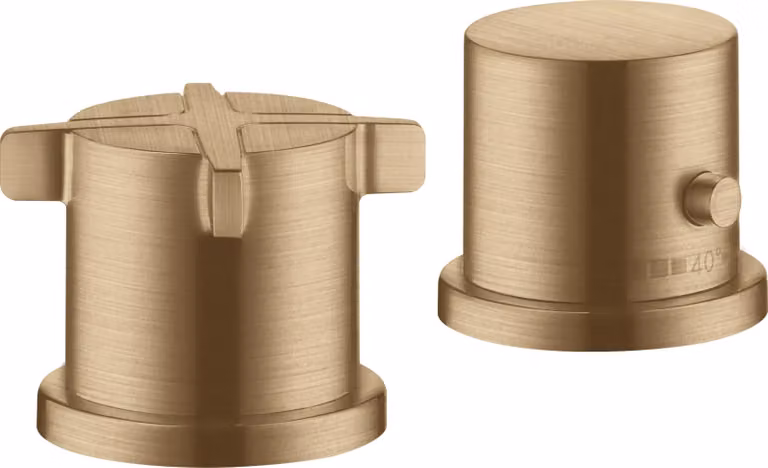 hansgrohe AXOR Citterio E 2 trous pour baignoire avec thermostat, 36412140, 36412140