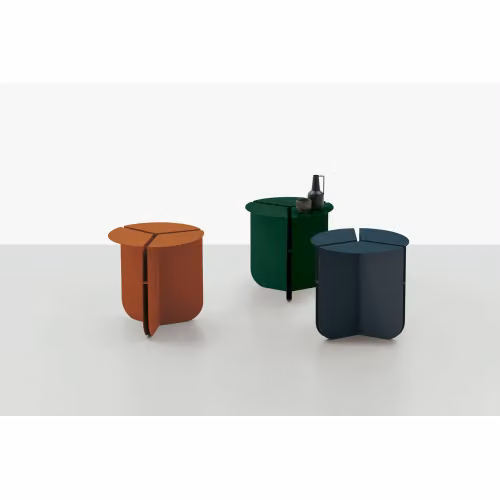 Tavolino contenitore in metallo dal design moderno Hold - Target Point
