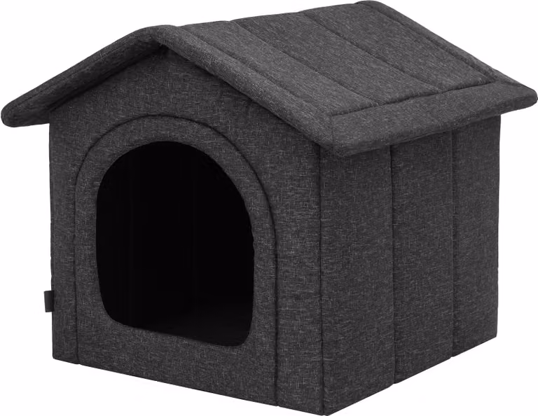 Cuccia pieghevole per cani R3 (46×52×53 cm) - per cani di piccola e media taglia, da interno e da esterno, tetto rimovibile, OEKO-TEX, leggera e lavabile