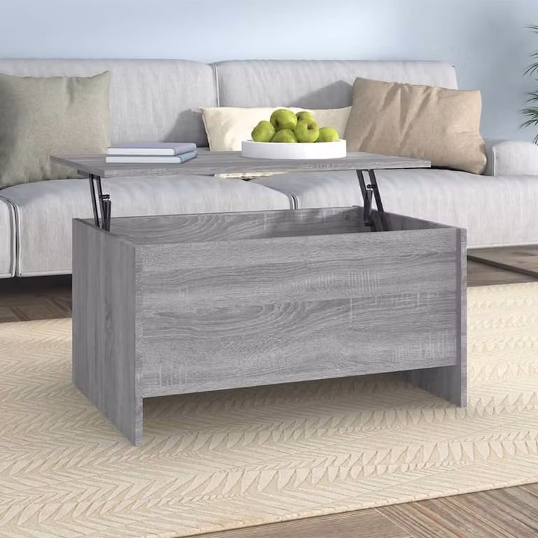 Maison Exclusive - Tavolino grigio Sonoma 80x55,5x41,5 cm in materiale derivato dal legno