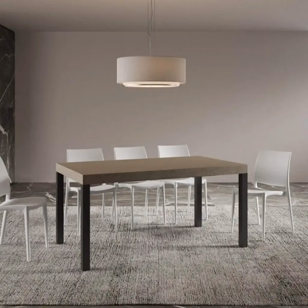 Tavolo allungabile Everyday Itamoby tortora con gambe antracite L: 160-420 cm, P: 90 cm – 2