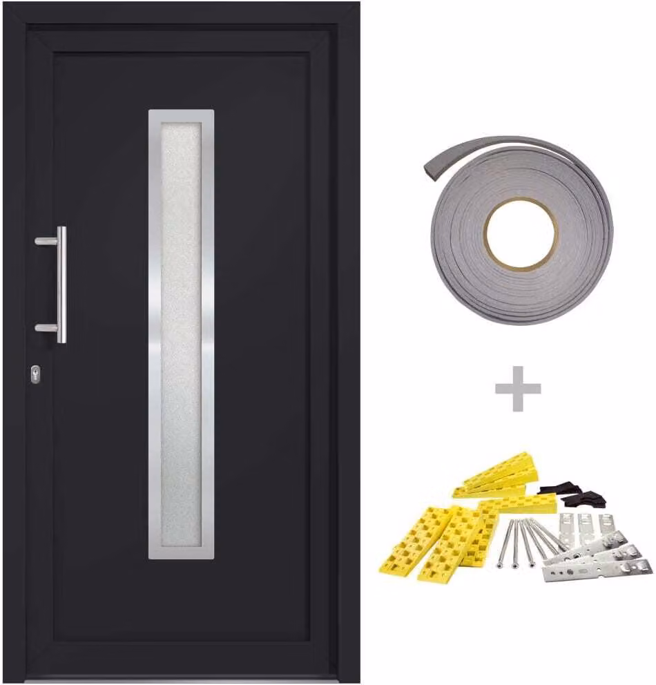 Porta di Ingresso Antracite 108x208 cm