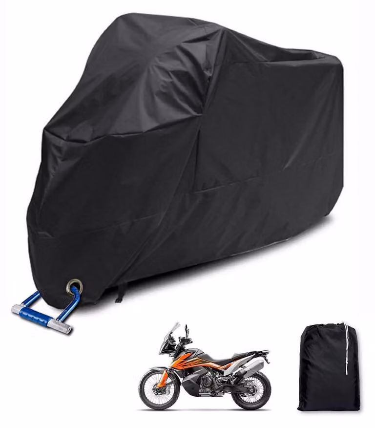 Copertura protettiva per motociclette, dimensioni 245x105x125 cm, impermeabile, resistente alle intemperie invernali, tessuto Oxford, colore nero