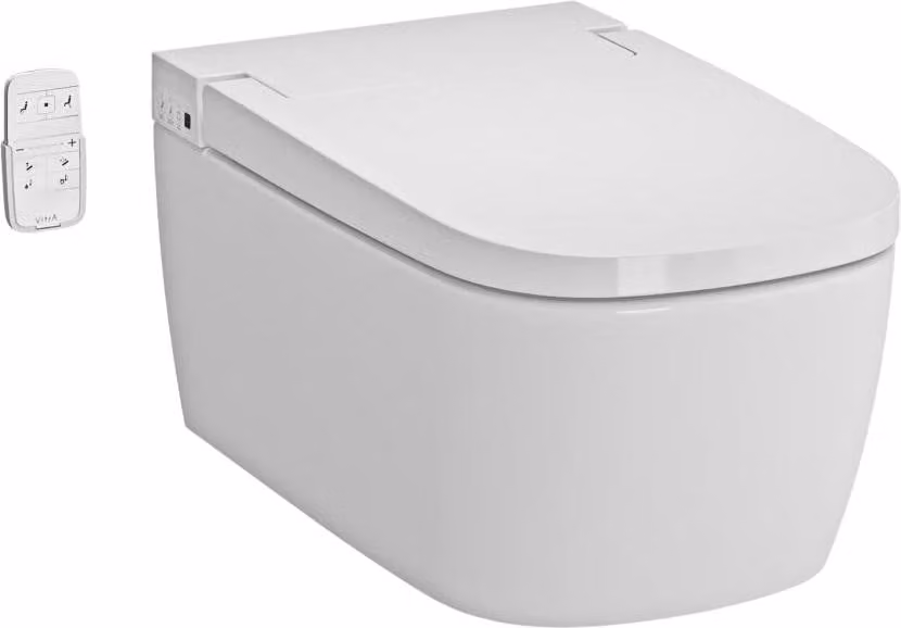 VitrA VitrA V-Care Basic Set WC 37x56 cm Bianco - WC sospeso sottile con funzione bidet