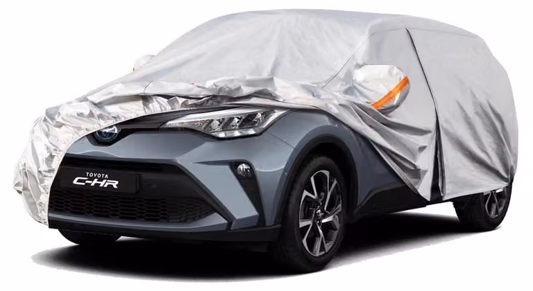Copertura per auto impermeabile e traspirante, compatibile con Toyota C-HR (2016-2025), colore argento