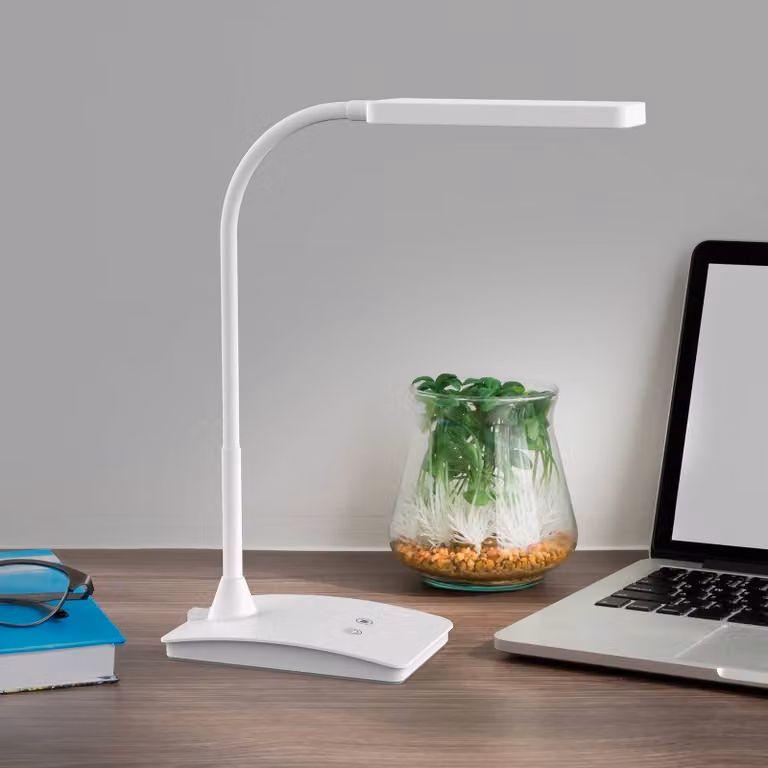 Maul Lampada da scrivania MAULpearly, dimmerabile, Bianco / Opale, Studio / Ufficio, Plastica, Moderno, Lampada da tavolo LED
